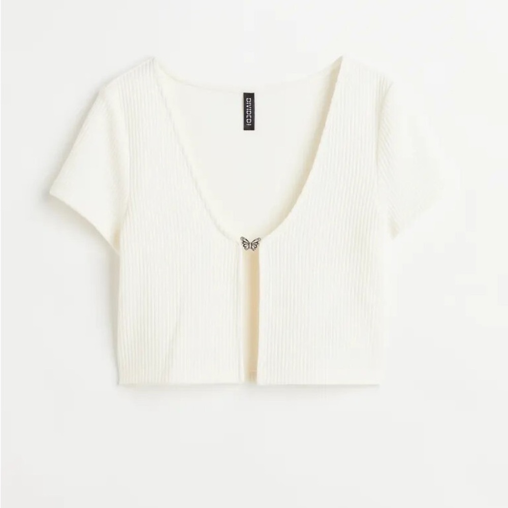 H&M Open Butterfly Crop Top